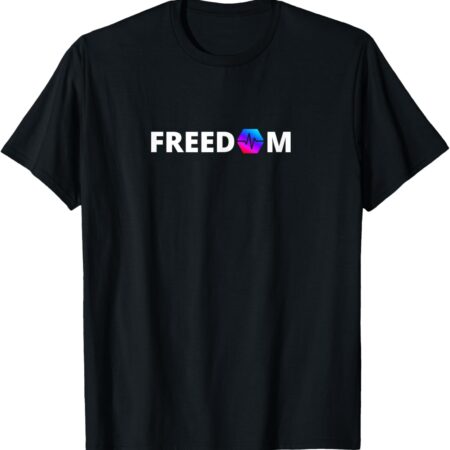 PulseChain HEX Freedom Crypto Cryptocurrency Stake 5555 T-Shirt Small, Black