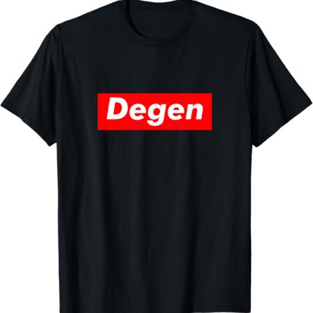 Cryptocurrency Day Trader Gifts Men Women Degen Crypto T-Shirt Small, Black