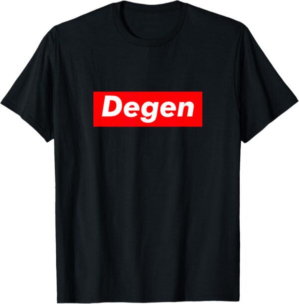 Cryptocurrency Day Trader Gifts Men Women Degen Crypto T-Shirt Small, Black