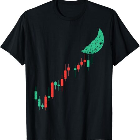 Stocks Crypto Chart To The Moon Cryptocurency Trading Trader Small, Black