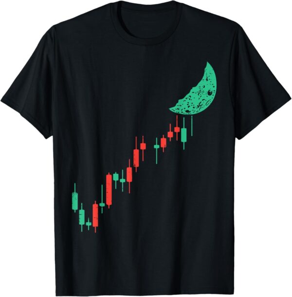 Stocks Crypto Chart To The Moon Cryptocurency Trading Trader Small, Black
