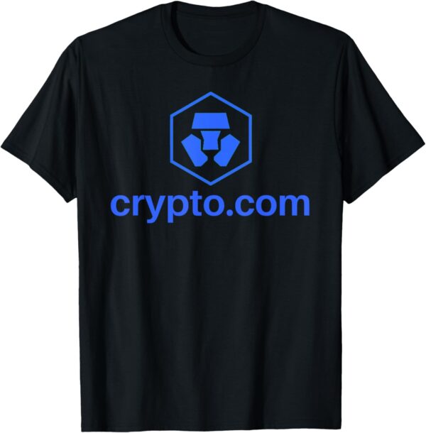 Crypto com CRO Coin Token Cryptocurrency Tee T-Shirt Small, Black
