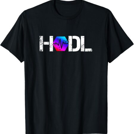 Pulse Chain hold distressed Crypto Trader Gift T-Shirt Small, Black