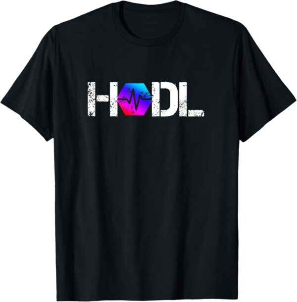 Pulse Chain hold distressed Crypto Trader Gift T-Shirt Small, Black