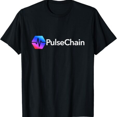 Pulse Chain PLS Cryptocurrency Crypto Trader Gift Logo T-Shirt Small, Black