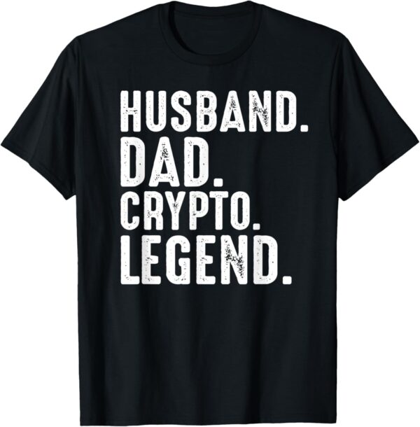 Daddy Shirt. NFT Crypto Bitcoin Trading Mining Fathers Day Small, Black