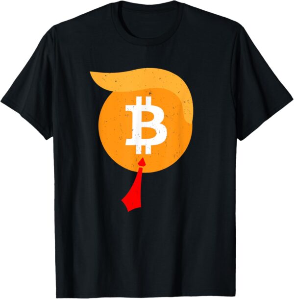 Funny Bitcoin BTC Shirt Logo Vintage T-Shirt Small, Black