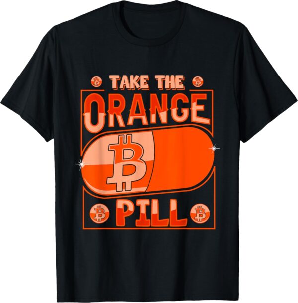 Take The Orange BTC Pill Bitcoin Funny Crypto Gift Small, Black