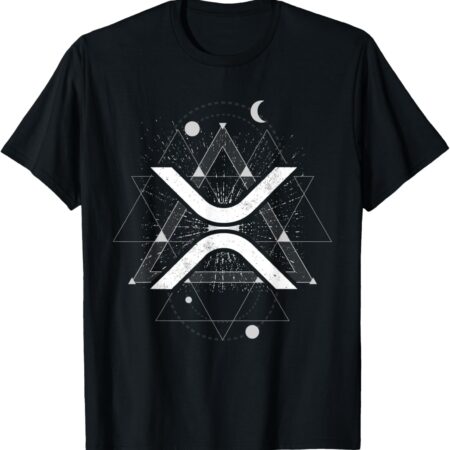 XRP Crypto Gift Cryptocurrency Blockchain Community T-Shirt Small, Black