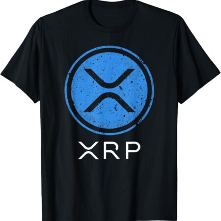 Crypto Currency - Ripple XRP Moon T-Shirt Small, Black