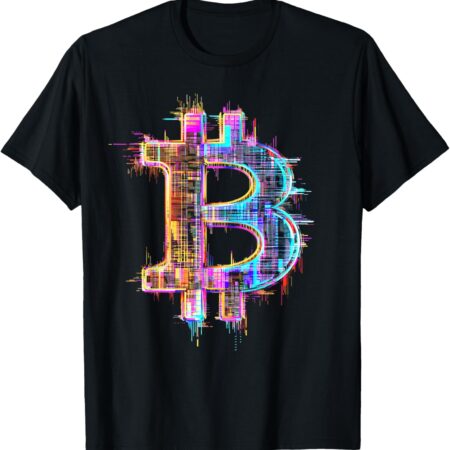 Bitcoin Logo Crypto Trader Investor Cryptocurrency BTC T-Shirt Small, Black