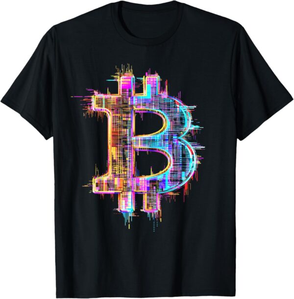 Bitcoin Logo Crypto Trader Investor Cryptocurrency BTC T-Shirt Small, Black