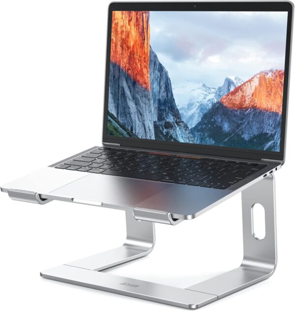 BESIGN LS03 Aluminum Laptop Stand, Ergonomic Detachable Computer B-Silver