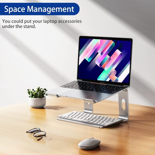 BESIGN LS03 Aluminum Laptop Stand, Ergonomic Detachable Computer B-Silver - Image 9
