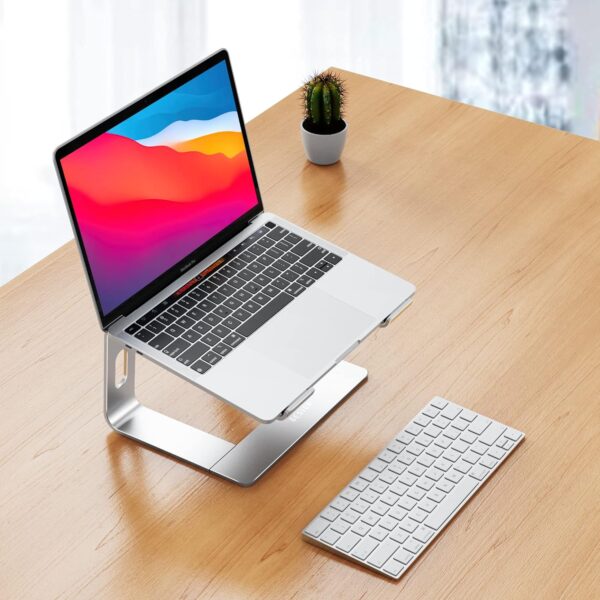 BESIGN LS03 Aluminum Laptop Stand, Ergonomic Detachable Computer B-Silver - Image 2