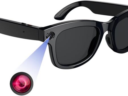 AI Smart Glasses: 8MP Camera HD 1080P Hands-Free Recording