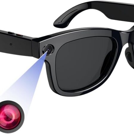 AI Smart Glasses: 8MP Camera HD 1080P Hands-Free Recording
