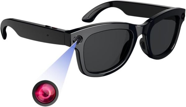 AI Smart Glasses: 8MP Camera HD 1080P Hands-Free Recording