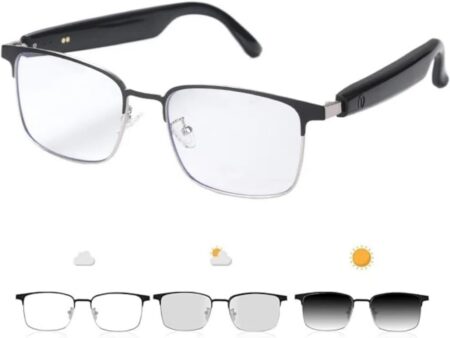 GS03 Photochromic Sunglasses: Blue Light Blocking with Bluetooth