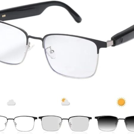 GS03 Photochromic Sunglasses: Blue Light Blocking with Bluetooth