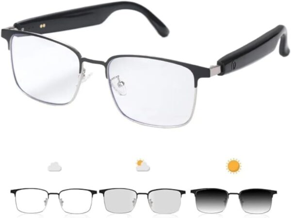 GS03 Photochromic Sunglasses: Blue Light Blocking with Bluetooth