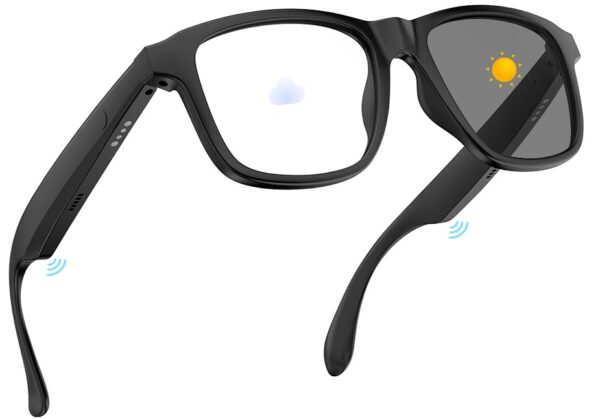 Women's Bluetooth Glasses: Anti-Blue Light Photochromic Audio Sunglasses