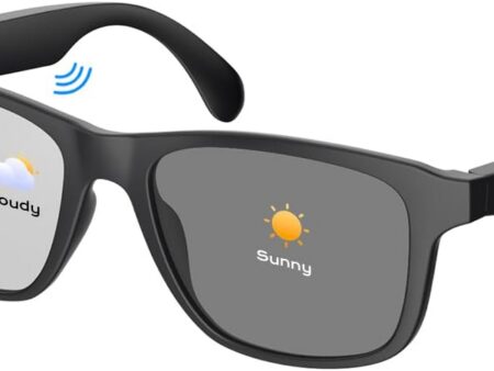 Smart Glasses with Bluetooth, Photochromic-Lens and UV400 Protection