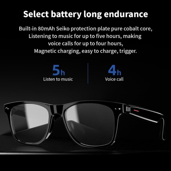 Ai Smart Translation Glasses Simultaneous Interpretation and Black - Image 3