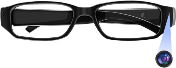 Smart Camera Glasses with HD 1080P Sports Wearable for Black
