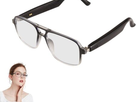 Smart Glasses with Blue Light Protection & Voice Control - Black