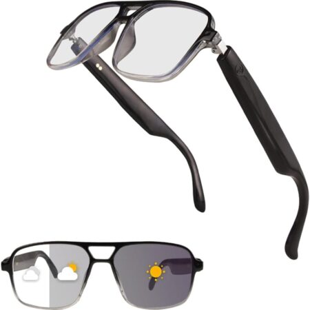Jawploy Smart Glasses: Bluetooth Audio with Blue Light Protection