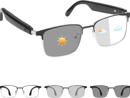 Smart Glasses Photochromic Lenses Open Ear Bluetooth - GS06