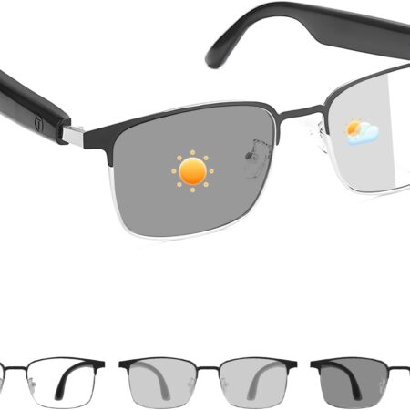 Smart Glasses Photochromic Lenses Open Ear Bluetooth - GS06