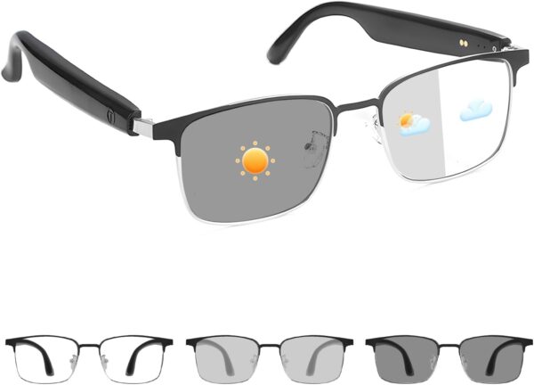 Smart Glasses Photochromic Lenses Open Ear Bluetooth - GS06
