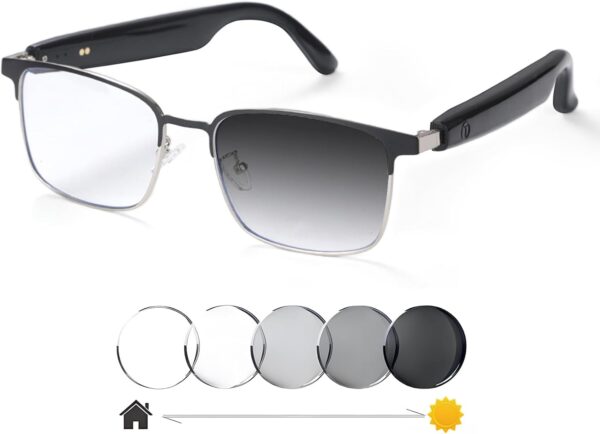 Smart Bluetooth Glasses with Auto-Changing Lenses - UV400