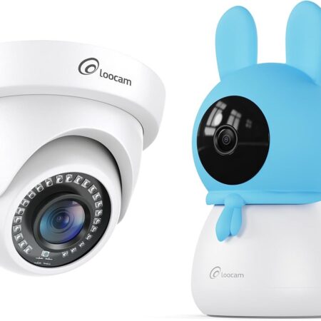 1080p HD Dome Camera: 2.5K Baby Monitor with AI Detection