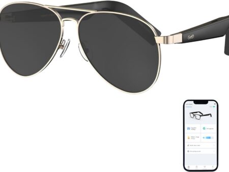 Smart Aviator M: Bluetooth Sunglasses with Open-Ear Speakers & AI Voice Control