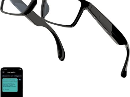 Smart Translation Glasses: 164 Languages, HD Audio & Blue Light Protection