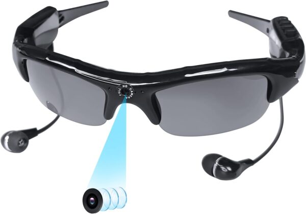 Smart Camera Glasses with HD Recording & Bluetooth - Sports Wearable