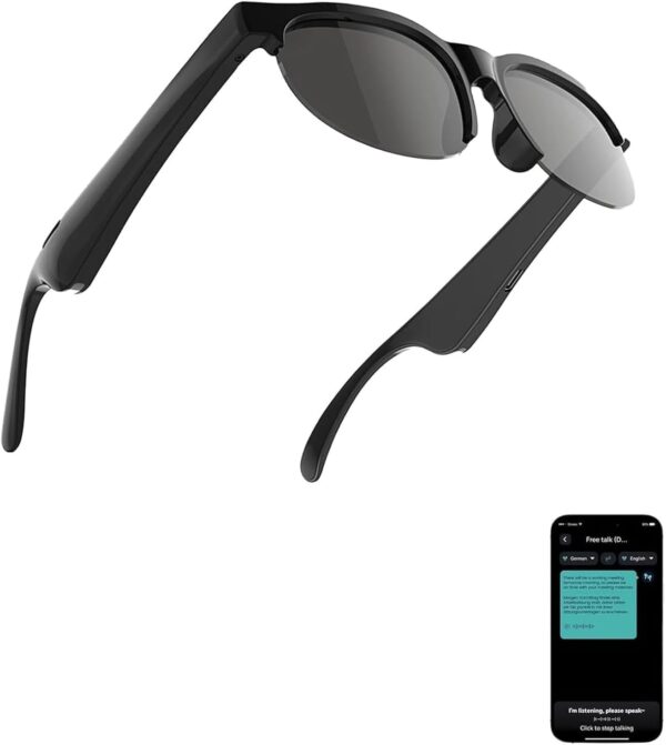 AI Translator Smart Glasses with Bluetooth Audio - A Versatile Travel Partner