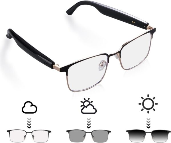 Gold Frame Smart Bluetooth Polarized Sunglasses for Women