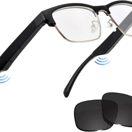 Smart Glasses, Bluetooth Glasses for Men Women with Anti-Blue Light