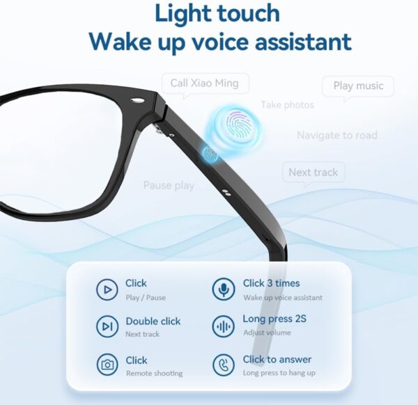 Magnetic Smart Glasses: Bluetooth Audio & Blue Light Protection - Image 2