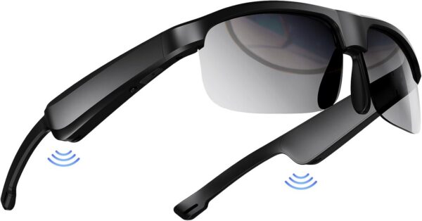 Smart Glasses with Polarized Lenses & Bluetooth - Black Style2