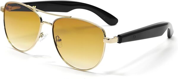 Smart Hall Brown Sunglasses with Bluetooth 5.4 - Auto On/Off