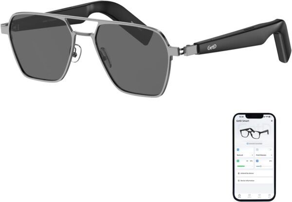 AI Smart Glasses: 147 Languages Translation & Bluetooth Music