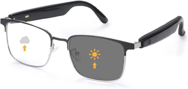 Bluetooth Audio Smart Glasses, Blue Light Glasses for Women Men, Remote...