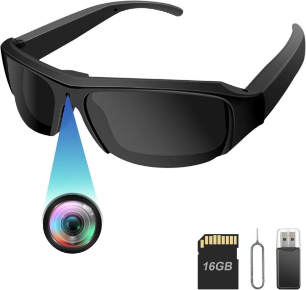 HD 1080p Camera Sunglasses for Men - Sports Recording