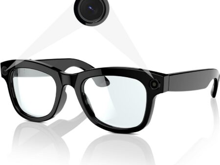 Smart Camera Glasses: 5MP Ultra-Wide HD Video, AI Voice Control