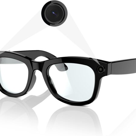 Smart Camera Glasses: 5MP Ultra-Wide HD Video, AI Voice Control